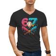 67 Ice Cream Drip Baseball Meme – Six Seven Gen Alpha Men's V-Neck T-Shirt 67 Ice Cream Drip Baseball Meme – Six Seven Gen Alpha Men's V-Neck T-Shirt