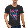 67 Six Seven Baseball Ice Cream Drip Cool Meme 67 Men's V-Neck T-Shirt 67 Six Seven Baseball Ice Cream Drip Cool Meme 67 Men's V-Neck T-Shirt