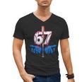 Baseball 67 Six Seven Gen Alpha Meme Drip Men's V-Neck T-Shirt