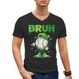 Baseball Bruh Drip Ice Cream Youth Boy St Patricks Day Men's V-Neck T-Shirt