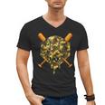 Baseball Camo Boys Ice Cream Youth Baseball Men's V-Neck T-Shirt