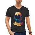 Baseball Catcher Mask Ice Cream Dripping Baseball Fan Boys Men's V-Neck T-Shirt