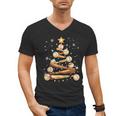 Baseball Christmas Tree Light Xmas Baseball Men's V-Neck T-Shirt Baseball Christmas Tree Light Xmas Baseball Men's V-Neck T-Shirt