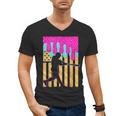 Baseball Drip Bat Boys Ice Cream American Flag 4th Of July Men's V-Neck T-Shirt