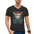Baseball Drip Boys Youth Santa Christmas Baseball Men's V-Neck T-Shirt Baseball Drip Boys Youth Santa Christmas Baseball Men's V-Neck T-Shirt