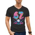 Baseball Drip Number 67 Player 67Th Birthday Baseball Meme Men's V-Neck T-Shirt Baseball Drip Number 67 Player 67Th Birthday Baseball Meme Men's V-Neck T-Shirt