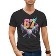 Baseball Drip Number 67 Player Men's V-Neck T-Shirt Baseball Drip Number 67 Player Men's V-Neck T-Shirt