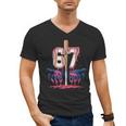 Baseball Drip Shirt Youth Baseball Glove Drip Ice Cream Men's V-Neck T-Shirt