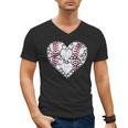 Baseball Heart Love Game Sports Fan Game Day Men's V-Neck T-Shirt Baseball Heart Love Game Sports Fan Game Day Men's V-Neck T-Shirt
