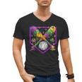 Baseball Ice Cream Drip Boys Mardi Gras Carnival Party Mask Men's V-Neck T-Shirt Baseball Ice Cream Drip Boys Mardi Gras Carnival Party Mask Men's V-Neck T-Shirt