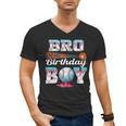Baseball Ice Cream Drip Bro Of The Birthday Boy Men's V-Neck T-Shirt Baseball Ice Cream Drip Bro Of The Birthday Boy Men's V-Neck T-Shirt