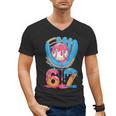 Baseball Ice Cream Drip Six Seven Gen Alpha Slang Meme 67 Men's V-Neck T-Shirt
