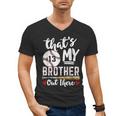 Baseball Jersey Number 13 That's My Brother Out There Men's V-Neck T-Shirt Baseball Jersey Number 13 That's My Brother Out There Men's V-Neck T-Shirt