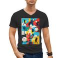 Baseball Strikeout Fastball Strikes Hitter Inning Curveball Men's V-Neck T-Shirt
