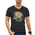 Baseball Waves Ocean Sports Baseball Fans Men's V-Neck T-Shirt Baseball Waves Ocean Sports Baseball Fans Men's V-Neck T-Shirt
