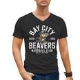 Bay City Beavers Baseball Club Estd 1913 Men's V-Neck T-Shirt
