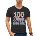 Boys Kids 100 Drippy Days Of School Baseball Drip Ice Cream Men's V-Neck T-Shirt Boys Kids 100 Drippy Days Of School Baseball Drip Ice Cream Men's V-Neck T-Shirt