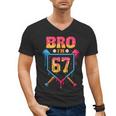 Bro I’m 67 Baseball Drip Number 67 Player 67th Birthday Men's V-Neck T-Shirt Bro I’m 67 Baseball Drip Number 67 Player 67th Birthday Men's V-Neck T-Shirt
