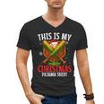 My Christmas Baseball Pajama Helmet Santa Xmas Men Boys Men's V-Neck T-Shirt My Christmas Baseball Pajama Helmet Santa Xmas Men Boys Men's V-Neck T-Shirt