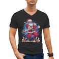 Christmas Baseball Santa Game Day Xmas Boys Kids Men Men's V-Neck T-Shirt Christmas Baseball Santa Game Day Xmas Boys Kids Men Men's V-Neck T-Shirt
