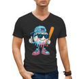Cool Ice Cream Drip Baseball Drip For Boys Sports Kids Men's V-Neck T-Shirt Cool Ice Cream Drip Baseball Drip For Boys Sports Kids Men's V-Neck T-Shirt