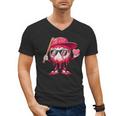Ice Cream Drip Baseball Valentine's Day Spots Baseball Drip Men's V-Neck T-Shirt Ice Cream Drip Baseball Valentine's Day Spots Baseball Drip Men's V-Neck T-Shirt