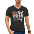 I'm Just Here For The Snacks Baseball Coquette Game Day Girl Men's V-Neck T-Shirt I'm Just Here For The Snacks Baseball Coquette Game Day Girl Men's V-Neck T-Shirt