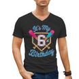 It's My 6th Birthday Baseball Fan Fun Party Celebration Men's V-Neck T-Shirt It's My 6th Birthday Baseball Fan Fun Party Celebration Men's V-Neck T-Shirt