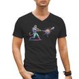Leopard Baseball Player Ice Cream Drip For Boys Kids Men's V-Neck T-Shirt