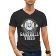 Leopard Baseball Vibes Game Day Softball Life Mom Men's V-Neck T-Shirt Leopard Baseball Vibes Game Day Softball Life Mom Men's V-Neck T-Shirt