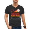 Love Is Our Home Run Baseball Valentine Couple Men's V-Neck T-Shirt Love Is Our Home Run Baseball Valentine Couple Men's V-Neck T-Shirt