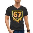 Six Seven 67 Meme Gen Alpha Slang Baseball 101 Men's V-Neck T-Shirt