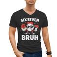 Six Seven Bruh Valentines Baseball Kids 67 Valentine Boys Men's V-Neck T-Shirt Six Seven Bruh Valentines Baseball Kids 67 Valentine Boys Men's V-Neck T-Shirt