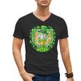 St Patrick Day Baseball Drip Ice Cream Baseball Home Plate Men's V-Neck T-Shirt St Patrick Day Baseball Drip Ice Cream Baseball Home Plate Men's V-Neck T-Shirt