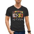 I Survived 6733 Days Of 3rd Grade Baseball Football 100 Day Men's V-Neck T-Shirt