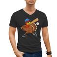 Turkey Baseball Thanksgiving Sports Humor Men Boy Kids Men's V-Neck T-Shirt Turkey Baseball Thanksgiving Sports Humor Men Boy Kids Men's V-Neck T-Shirt