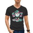 Women's 67 Meme Six Seven 6 7 Meme Baseball Ice Cream Drip Men's V-Neck T-Shirt Women's 67 Meme Six Seven 6 7 Meme Baseball Ice Cream Drip Men's V-Neck T-Shirt
