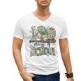 100 Days Of School Baseball Camo Men Boy Kid Men's V-Neck T-Shirt 100 Days Of School Baseball Camo Men Boy Kid Men's V-Neck T-Shirt