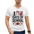 100 Days Of School Coquette Bow Baseball 100th Day Girl Kid Men's V-Neck T-Shirt 100 Days Of School Coquette Bow Baseball 100th Day Girl Kid Men's V-Neck T-Shirt