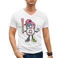 8th Birthday Baseball Ice-Cream Drip 8 Years Old Boys Girls Men's V-Neck T-Shirt 8th Birthday Baseball Ice-Cream Drip 8 Years Old Boys Girls Men's V-Neck T-Shirt