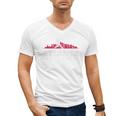 Atlanta Baseball Vintage Player Minimalist Skyline Retro Men's V-Neck T-Shirt Atlanta Baseball Vintage Player Minimalist Skyline Retro Men's V-Neck T-Shirt