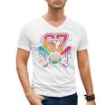 Baseball Drip 6 7 Number 67 Six Seven Meme Boys Kids Men's V-Neck T-Shirt Baseball Drip 6 7 Number 67 Six Seven Meme Boys Kids Men's V-Neck T-Shirt