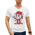 Baseball Ice Cream Valentine Dripping Game Day Men Boys Kids Men's V-Neck T-Shirt Baseball Ice Cream Valentine Dripping Game Day Men Boys Kids Men's V-Neck T-Shirt