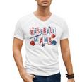 Baseball Mama Mom Mother Vintage Game Day Men's V-Neck T-Shirt Baseball Mama Mom Mother Vintage Game Day Men's V-Neck T-Shirt