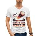 Baseball Valentine Forever On Deck For You Men's V-Neck T-Shirt Baseball Valentine Forever On Deck For You Men's V-Neck T-Shirt