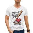 Baseball Valentine Forever On Deck For You Tee Men's V-Neck T-Shirt