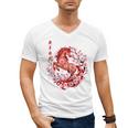 Chinese New Year 2026 Year Of The Horse Raglan Baseball Tee Men's V-Neck T-Shirt Chinese New Year 2026 Year Of The Horse Raglan Baseball Tee Men's V-Neck T-Shirt