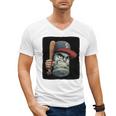 Cool Dollar Bill Guy With Cap And Baseball Costume Premium Tri-Blend Men's V-Neck T-Shirt Cool Dollar Bill Guy With Cap And Baseball Costume Premium Tri-Blend Men's V-Neck T-Shirt