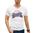 Dad Daddy Of The Rookie Baseball Men's V-Neck T-Shirt Dad Daddy Of The Rookie Baseball Men's V-Neck T-Shirt
