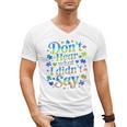 Don’t Hear What I Didn’t Say Autism Awareness Valentine Raglan Baseball Tee Men's V-Neck T-Shirt
